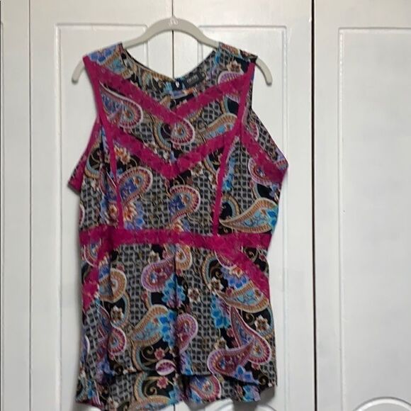 Nicole Miller Tunic top XL print - Picture 1 of 5